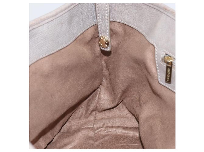 Jimmy Choo Sasha S Tote Bag Leather Silver Gold Auth BA9385 Silvery Golden - view 19