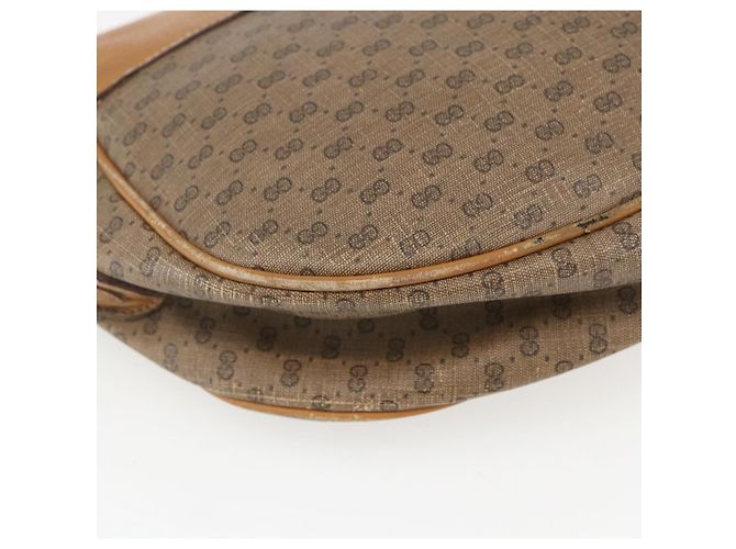 Bolsa Sherry Line em PVC Bege Micro GG Supreme Web da GUCCI 001 58 0918 Auth 148581 Dourado - vista 16