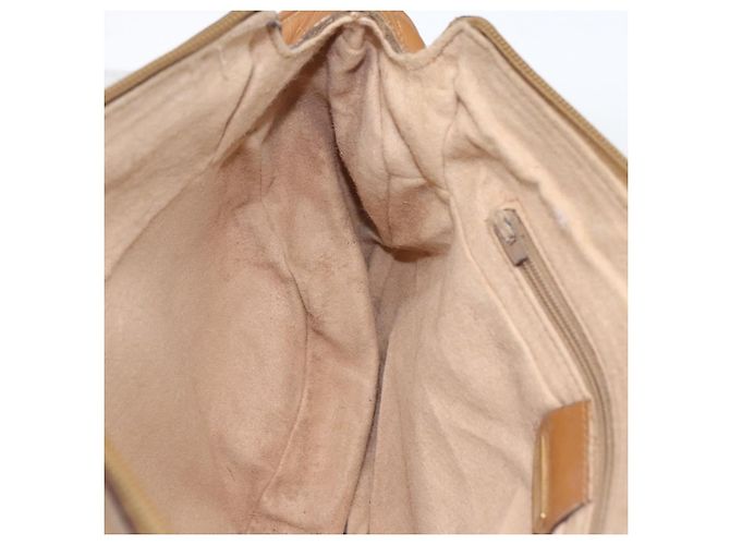 Bolsa Sherry Line em PVC Bege Micro GG Supreme Web da GUCCI 001 58 0918 Auth 148581 Dourado - vista 20