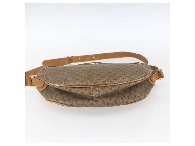 Bolsa Sherry Line em PVC Bege Micro GG Supreme Web da GUCCI 001 58 0918 Auth 148581 Dourado - vista 5