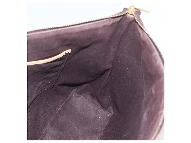 Céline Borsa tote in tela Macadam CELINE in pelle PVC marrone oro Auth ep12590 D'oro - vista 18