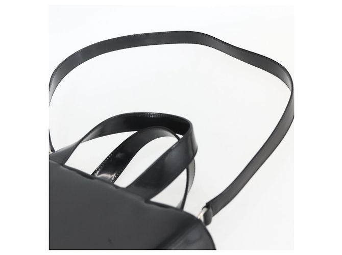 Bolsa de Mão GUCCI Esmalte 2 vias Preto Prata 000 1013 0504 Auth ep12477 - vista 14