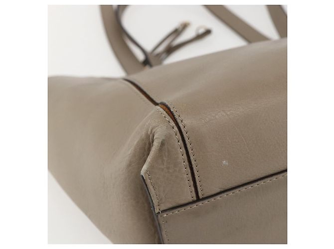 Chloé Borsa Tote in Pelle Beige Oro Auth am10289 D'oro - vista 16