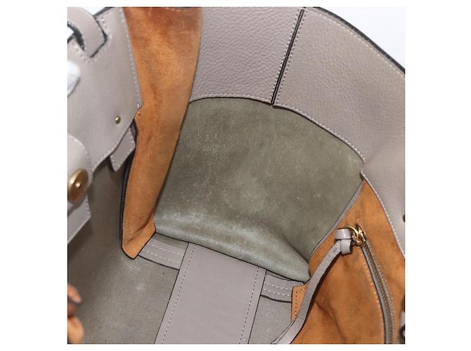 Chloé Borsa Tote in Pelle Beige Oro Auth am10289 D'oro - vista 20