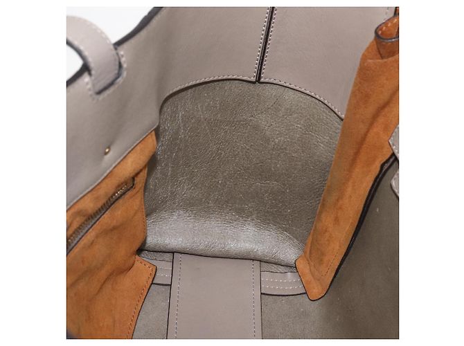Chloé Borsa Tote in Pelle Beige Oro Auth am10289 D'oro - vista 21