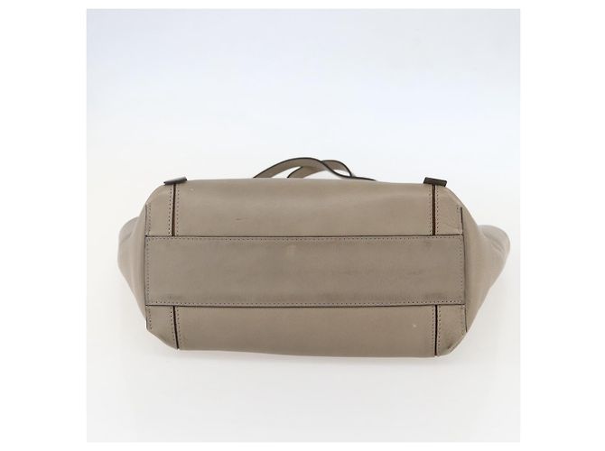 Chloé Borsa Tote in Pelle Beige Oro Auth am10289 D'oro - vista 5