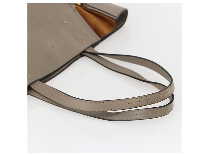 Chloé Borsa Tote in Pelle Beige Oro Auth am10289 D'oro - vista 7