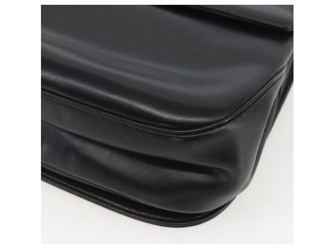 Borsa a mano in pelle Christian Dior 2 in 1 Nero Oro Auth am10322 D'oro - vista 16