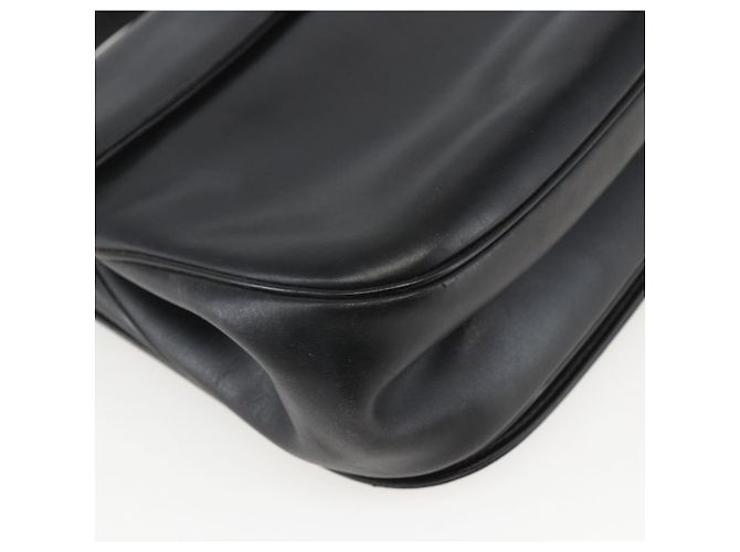 Borsa a mano in pelle Christian Dior 2 in 1 Nero Oro Auth am10322 D'oro - vista 17