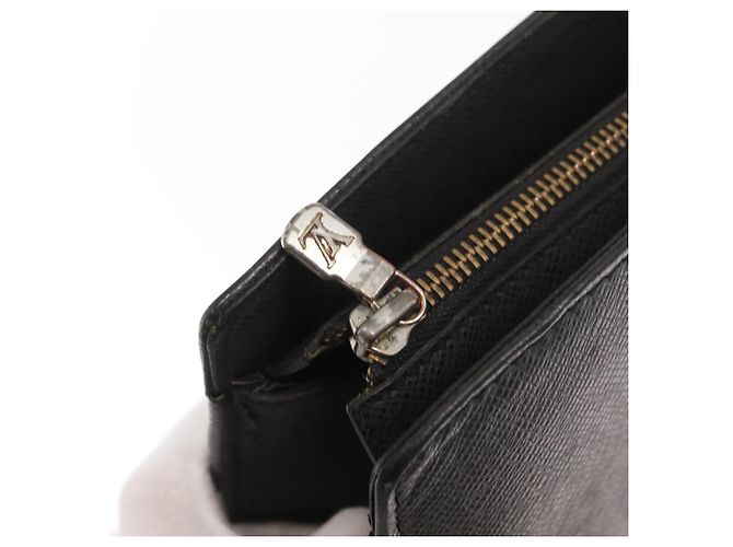 LOUIS VUITTON Taiga Porta Documenti Rozan Borsa Ardoise M30052 LV Auth 159556 Grigio - vista 9