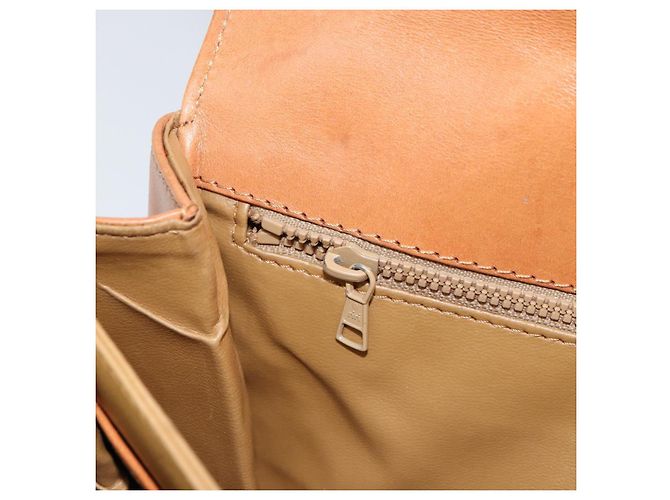Céline Borsa a Spalla in Tela Macadam CELINE PVC Beige Oro Auth 159212 D'oro - vista 21