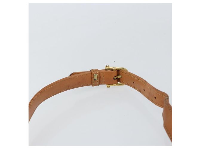 Céline Borsa a Spalla in Tela Macadam CELINE PVC Beige Oro Auth 159212 D'oro - vista 8