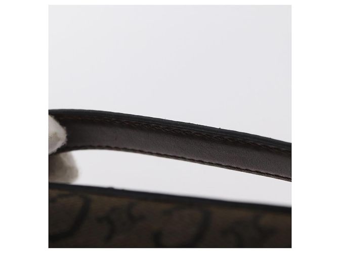 Céline Pochette da trucco in tela Macadam C di CELINE, marrone e argento, autentica ka1279 - vista 8