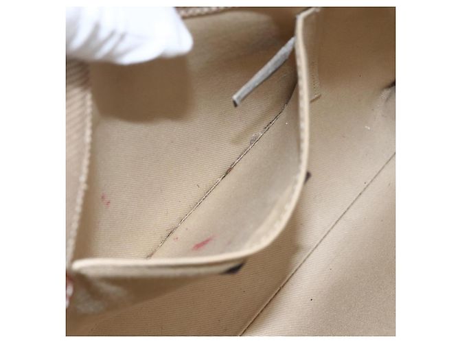 Chloé Woody La Tote Bag Canvas Leder Beige Braun Auth ka1346 - Ansicht 11