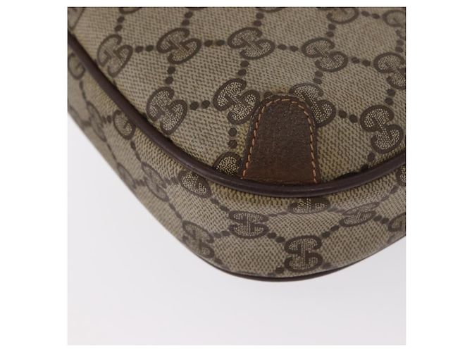 Borsa Sherry Line GG Supreme Web di GUCCI in PVC beige e oro 156 02 066 Auth BA9285 D'oro - vista 16
