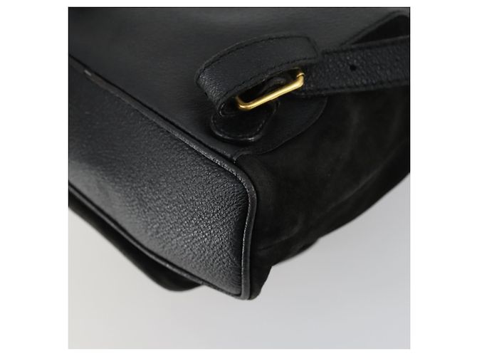 Zaino in Pelle Gucci Bamboo Nero Oro 003 2058 0030 Auth 156416 - vista 17