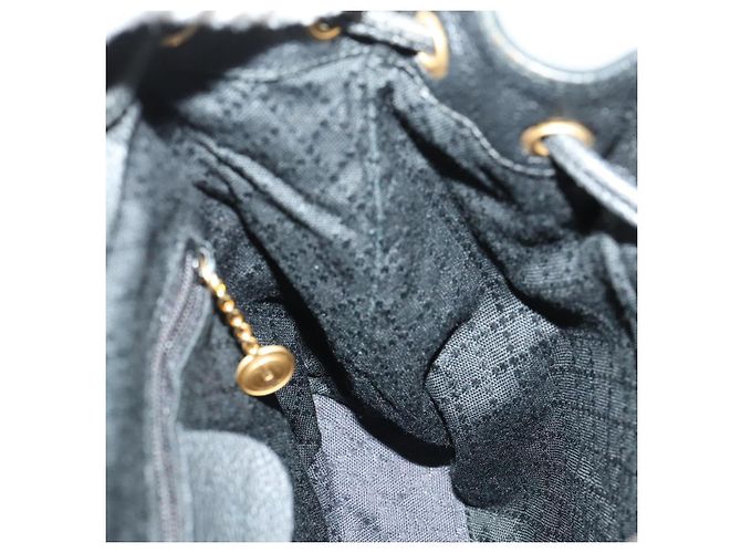 Zaino in Pelle Gucci Bamboo Nero Oro 003 2058 0030 Auth 156416 - vista 21
