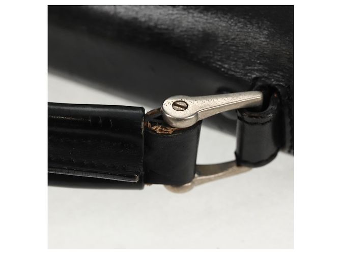 PRADA Borsa a mano in nylon pelle nera argento autentica bs32080 Nero - vista 9