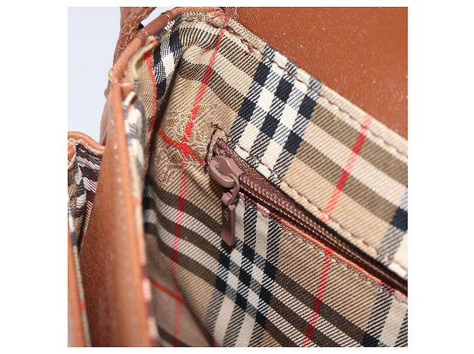 Autre Marque Borsa a Spalla Burberrys in Pelle Marrone Oro Auth BA9317 D'oro - vista 20