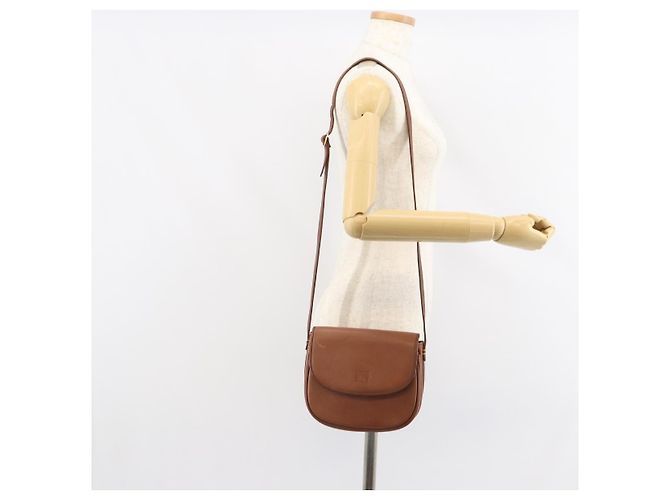 Autre Marque Borsa a Spalla Burberrys in Pelle Marrone Oro Auth BA9317 D'oro - vista 23