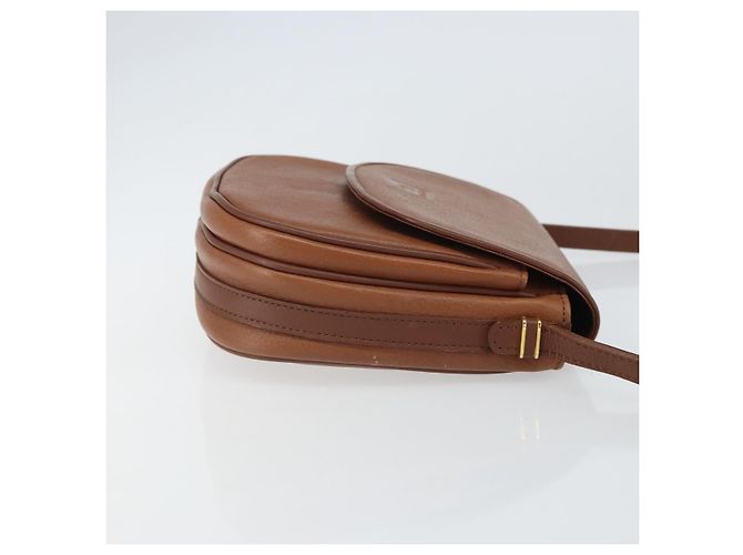 Autre Marque Borsa a Spalla Burberrys in Pelle Marrone Oro Auth BA9317 D'oro - vista 3