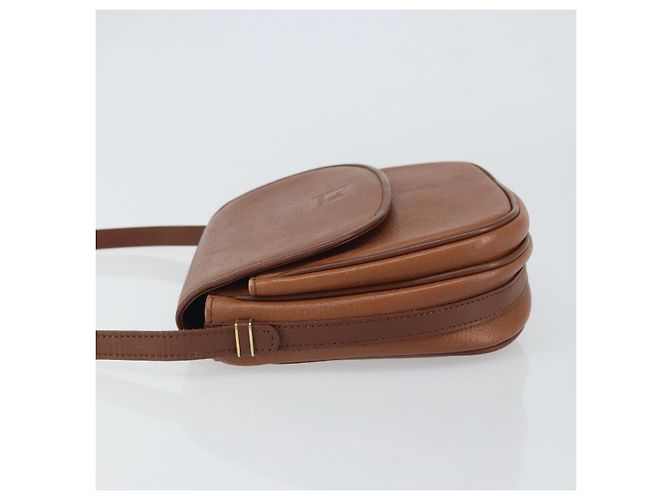 Autre Marque Borsa a Spalla Burberrys in Pelle Marrone Oro Auth BA9317 D'oro - vista 4
