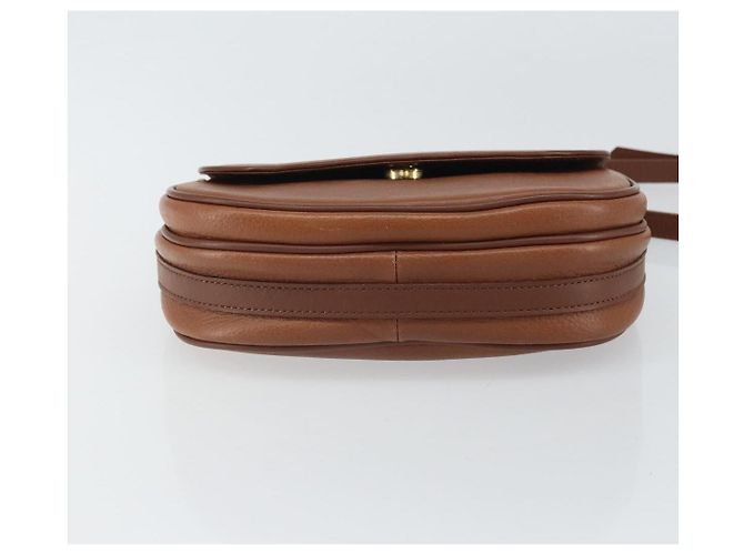 Autre Marque Borsa a Spalla Burberrys in Pelle Marrone Oro Auth BA9317 D'oro - vista 5