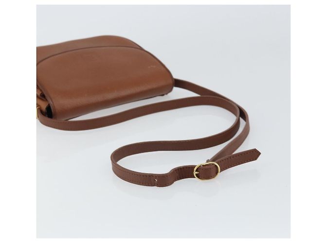 Autre Marque Borsa a Spalla Burberrys in Pelle Marrone Oro Auth BA9317 D'oro - vista 7