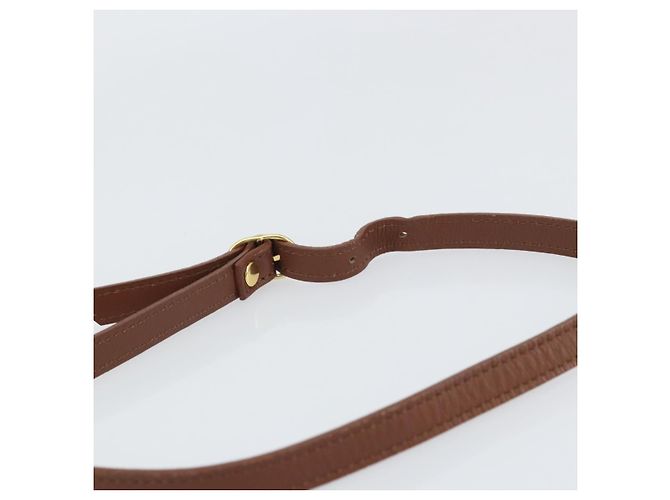 Autre Marque Borsa a Spalla Burberrys in Pelle Marrone Oro Auth BA9317 D'oro - vista 8