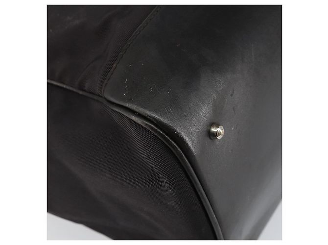 Borsa Tote GUCCI in nylon marrone argento 002 3754 0404 Auth bs31952 - vista 16