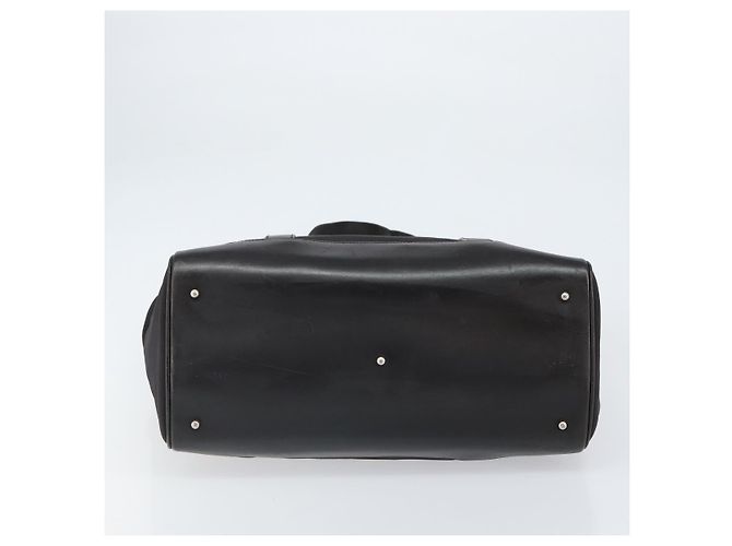 Borsa Tote GUCCI in nylon marrone argento 002 3754 0404 Auth bs31952 - vista 5