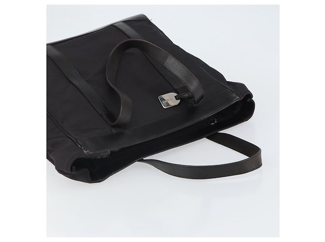 Borsa Tote GUCCI in nylon marrone argento 002 3754 0404 Auth bs31952 - vista 6