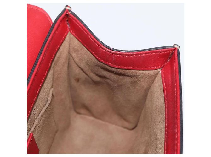 Gucci Borsa a Spalla GG Supreme Chain in PVC Beige Oro 409487 Auth gh1509 D'oro - vista 20