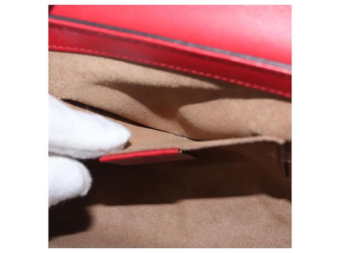 Gucci Borsa a Spalla GG Supreme Chain in PVC Beige Oro 409487 Auth gh1509 D'oro - vista 22