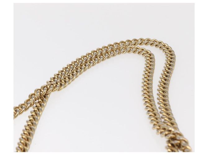 Gucci Borsa a Spalla GG Supreme Chain in PVC Beige Oro 409487 Auth gh1509 D'oro - vista 8