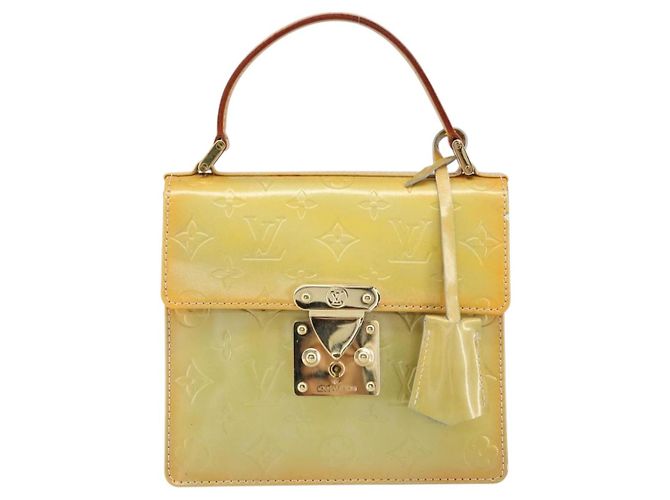 LOUIS VUITTON Borsa a mano Spring Street Monogram Vernis Grigio M91029 LV Auth gh1569 - vista 13