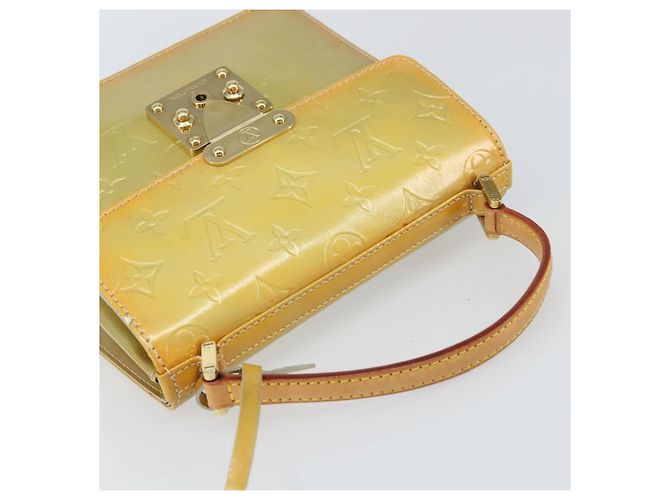 LOUIS VUITTON Borsa a mano Spring Street Monogram Vernis Grigio M91029 LV Auth gh1569 - vista 6