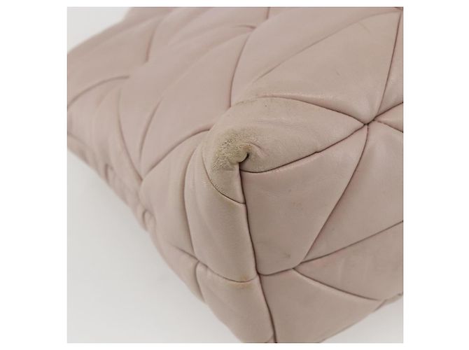 PRADA Borsa a Mano in Pelle 2 in 1 Rosa Oro Auth 159590 D'oro - vista 10