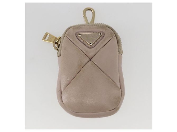 PRADA Borsa a Mano in Pelle 2 in 1 Rosa Oro Auth 159590 D'oro - vista 24