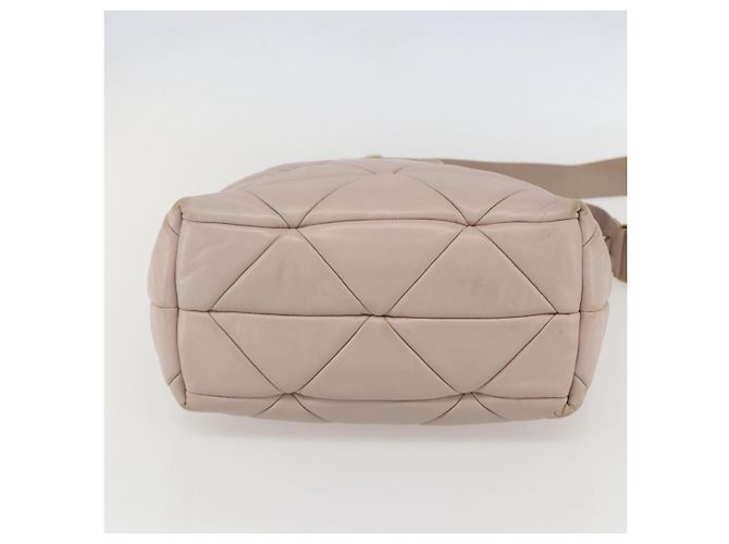PRADA Borsa a Mano in Pelle 2 in 1 Rosa Oro Auth 159590 D'oro - vista 5