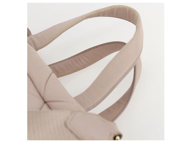 PRADA Borsa a Mano in Pelle 2 in 1 Rosa Oro Auth 159590 D'oro - vista 8