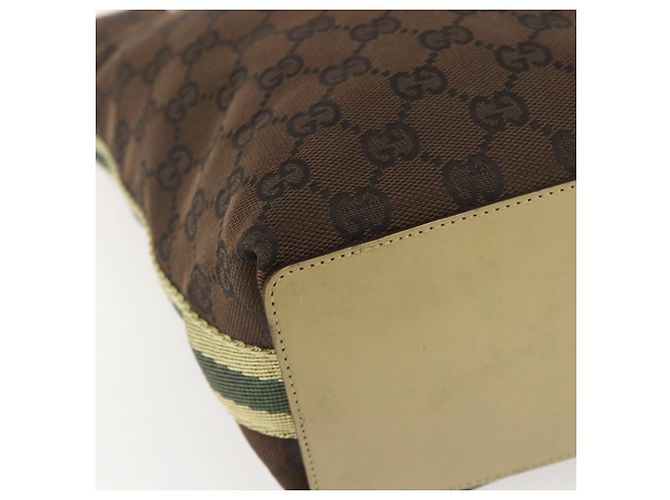 GUCCI GG Canvas Tote Bag Beige Silber 31244 Auth 160494 - Ansicht 14
