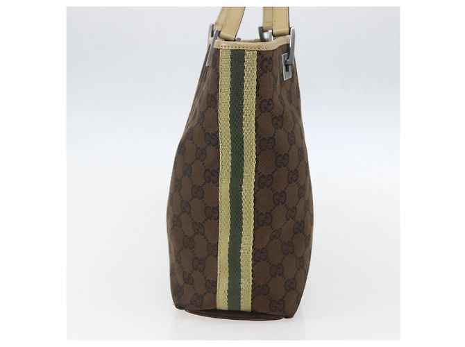 GUCCI GG Canvas Tote Bag Beige Silber 31244 Auth 160494 - Ansicht 3