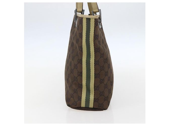 GUCCI GG Canvas Tote Bag Beige Silber 31244 Auth 160494 - Ansicht 4