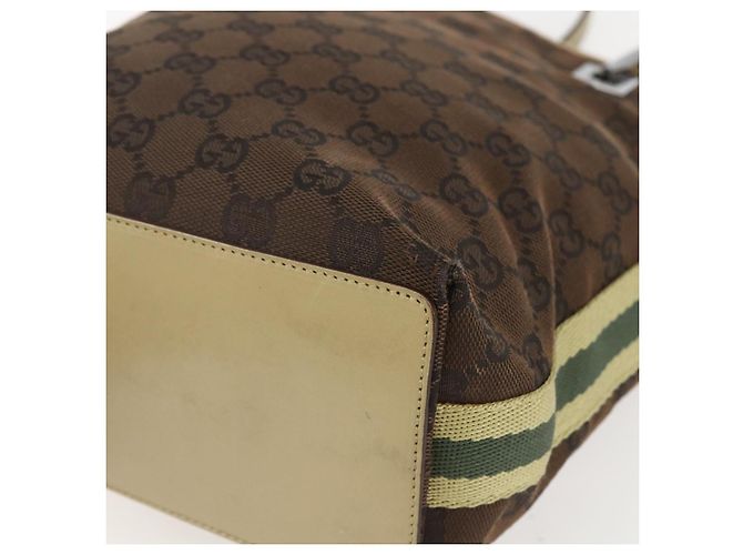 GUCCI GG Canvas Tote Bag Beige Silber 31244 Auth 160494 - Ansicht 9