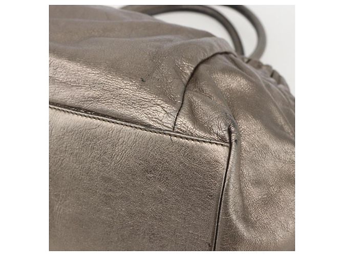 Borsa a mano Vala in pelle dorata Salvatore Ferragamo Auth 159256 - vista 15