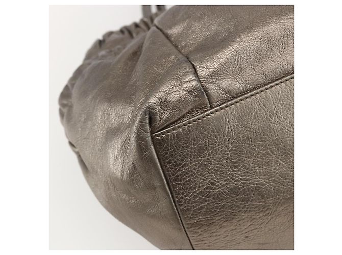 Borsa a mano Vala in pelle dorata Salvatore Ferragamo Auth 159256 - vista 16
