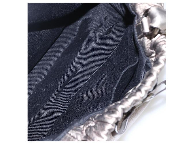 Borsa a mano Vala in pelle dorata Salvatore Ferragamo Auth 159256 - vista 23