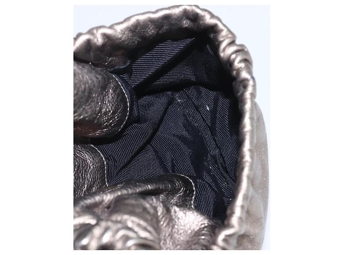 Borsa a mano Vala in pelle dorata Salvatore Ferragamo Auth 159256 - vista 25