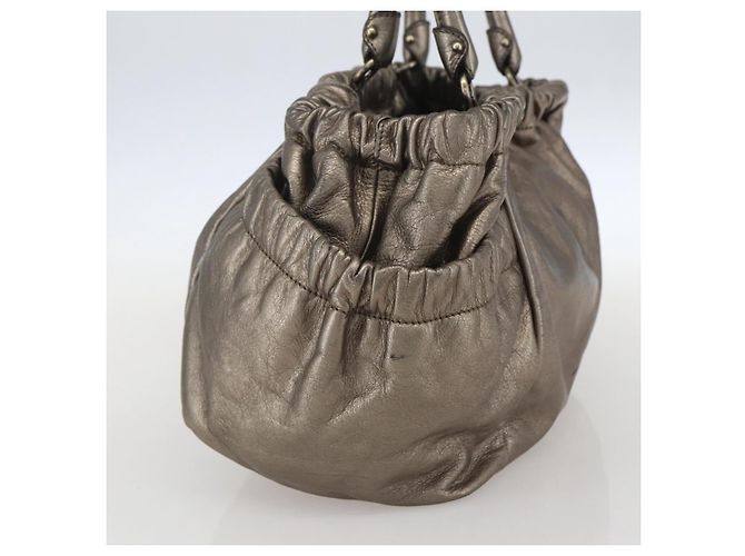 Borsa a mano Vala in pelle dorata Salvatore Ferragamo Auth 159256 - vista 4